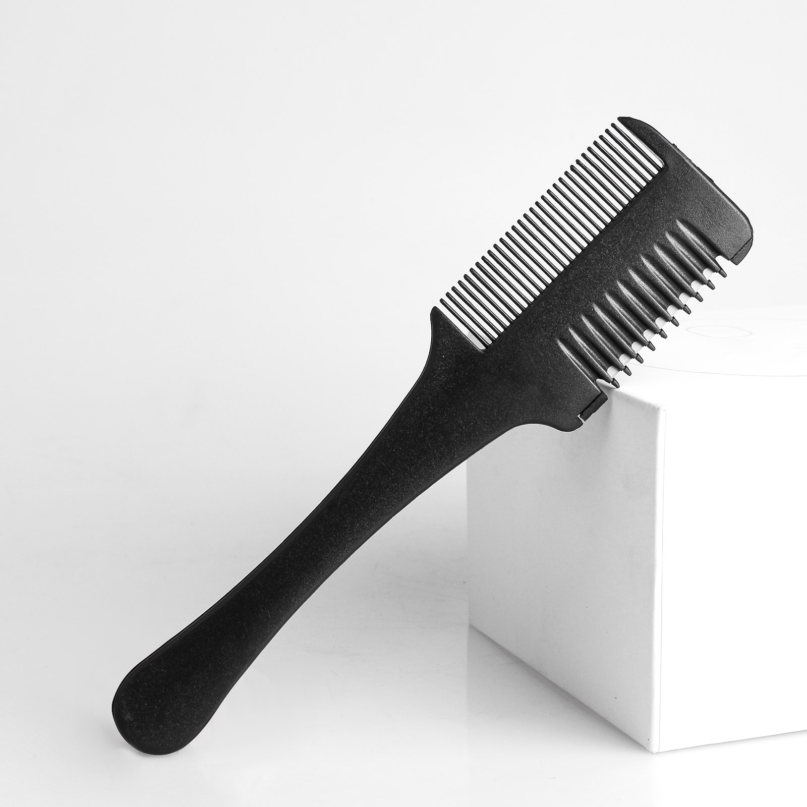 2 in 1 Hair Thinning Comb & Trimmer with Professional Stainless Steel Haircutting Kit for Women/Men, Portable Hair Thinner Tools