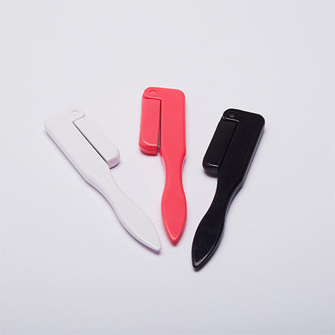 Black And Pink Double Color Eyelash Comb Steel Teeth For Delicate Eyelashes Curved Handle For Comfortable Grip Essential For Eyelash Shaping1