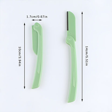 Light Green Eyebrow Trimmer, Comfortable Grip, Precise Eyebrow Trimming, Easy To Shape Perfect Eyebrows3