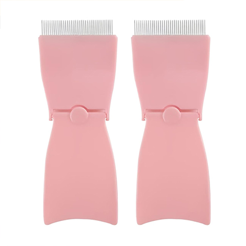 Pink Foldable Eyelash Comb1