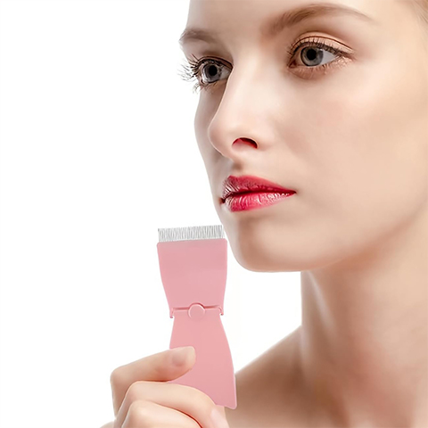 Pink Foldable Eyelash Comb6