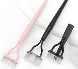 Two-Color Folding Eyelash Comb, Compact And Portable, Combs Charming Curled Eyelashes