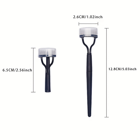 Two-Color Folding Eyelash Comb, Compact And Portable, Combs Charming Curled Eyelashes2