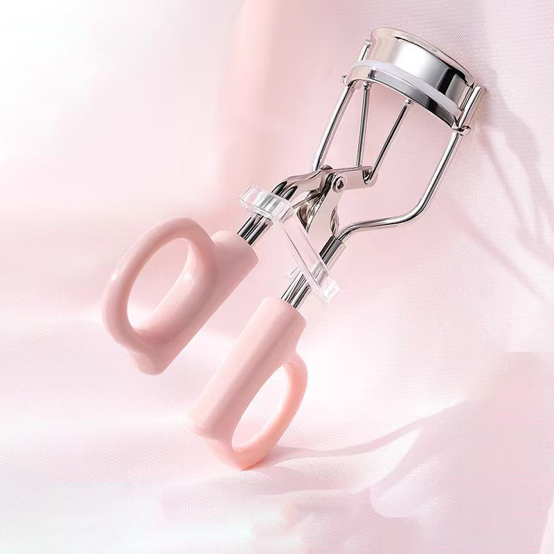 Sunflower Metal Eyelash Curler Yifei Chongtian Portable Clip-Out Design with Plastic Handle, Available in Three Colors