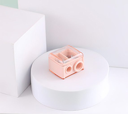 Dual-Hole Makeup Pencil Sharpener | Precision Sharpening for Flawless Brows & Liners