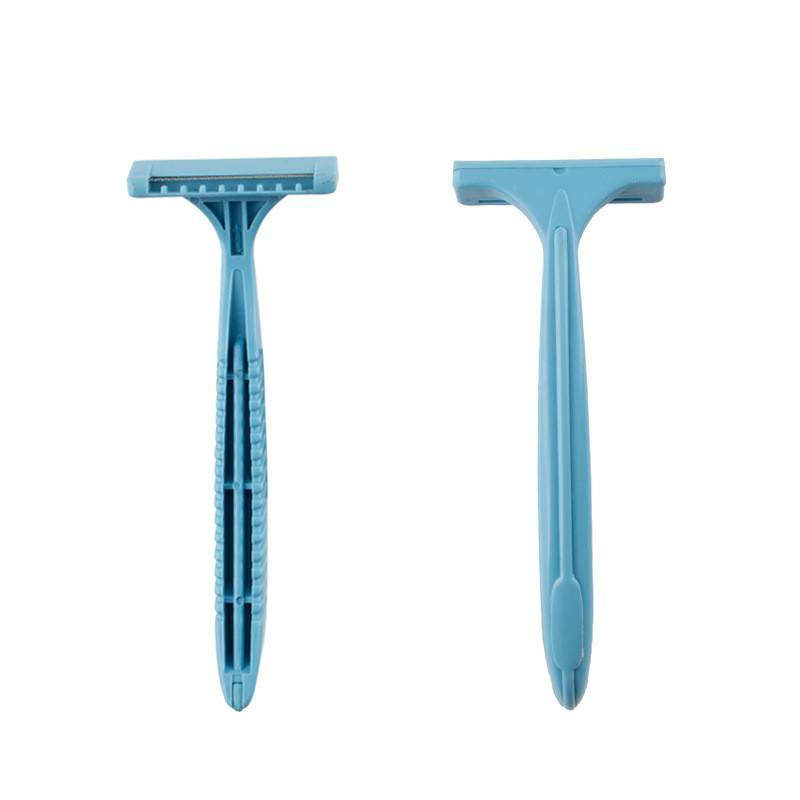 Light Blue Disposable Razor for Smooth Underarms